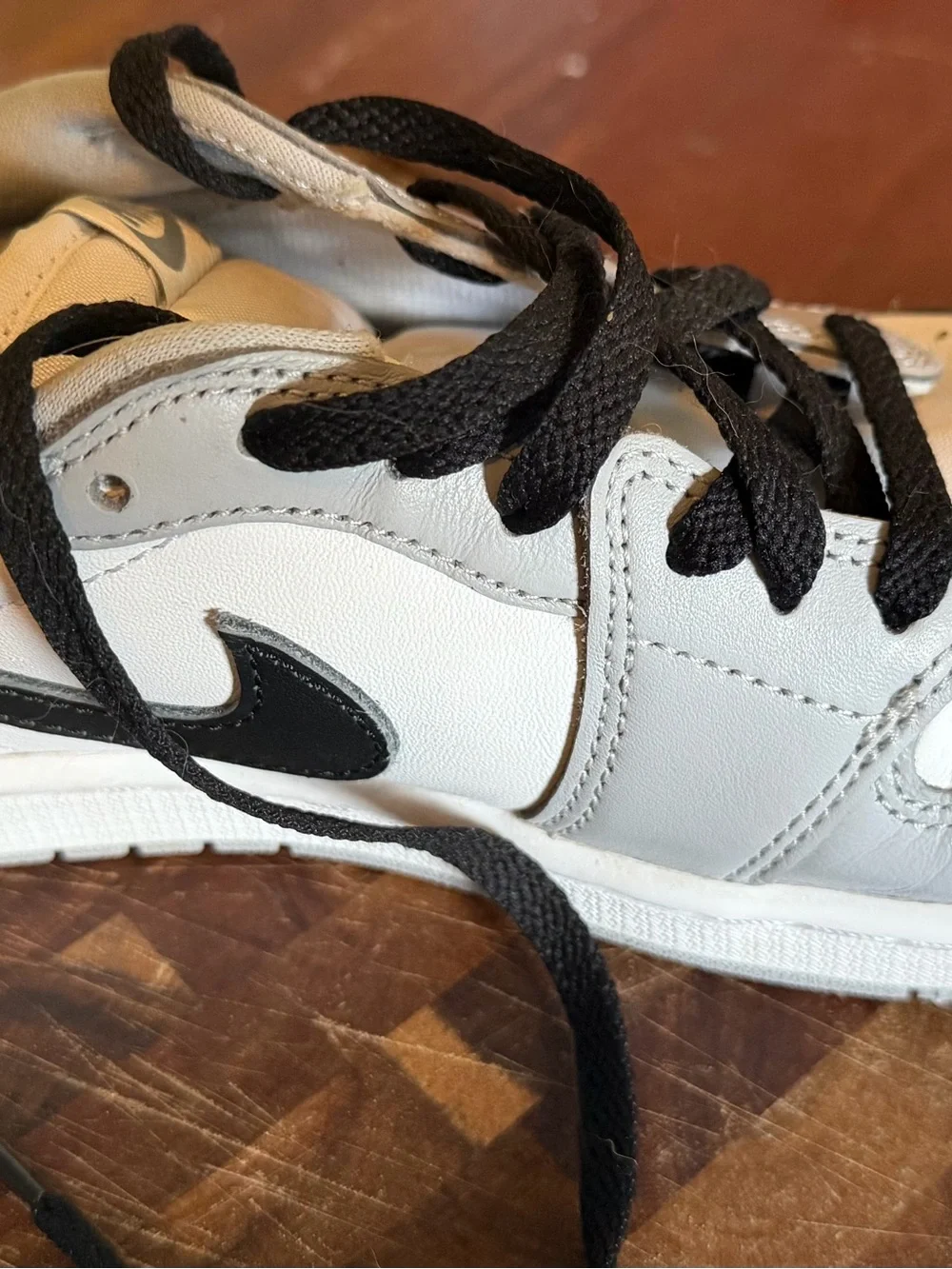 Jordan Men’s White, Gray and Black Low-Top Sneakers